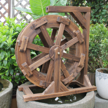 防腐木風(fēng)車荷蘭風(fēng)車田園風(fēng)車戶外大型木質(zhì)電動實(shí)木景觀風(fēng)車水車
